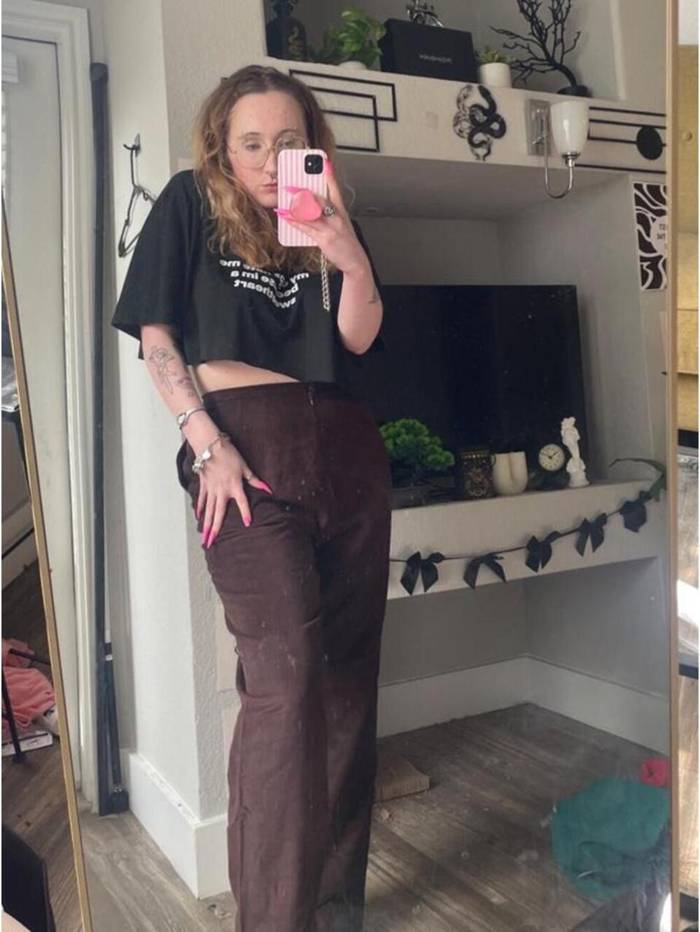 Casual Corner Brown Women's Pants Size 8, Fair Condition